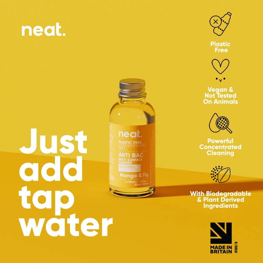 NEAT Anti-Bacterial Multi-Surface Cleaner Concentrated Refill - Mango & Fig