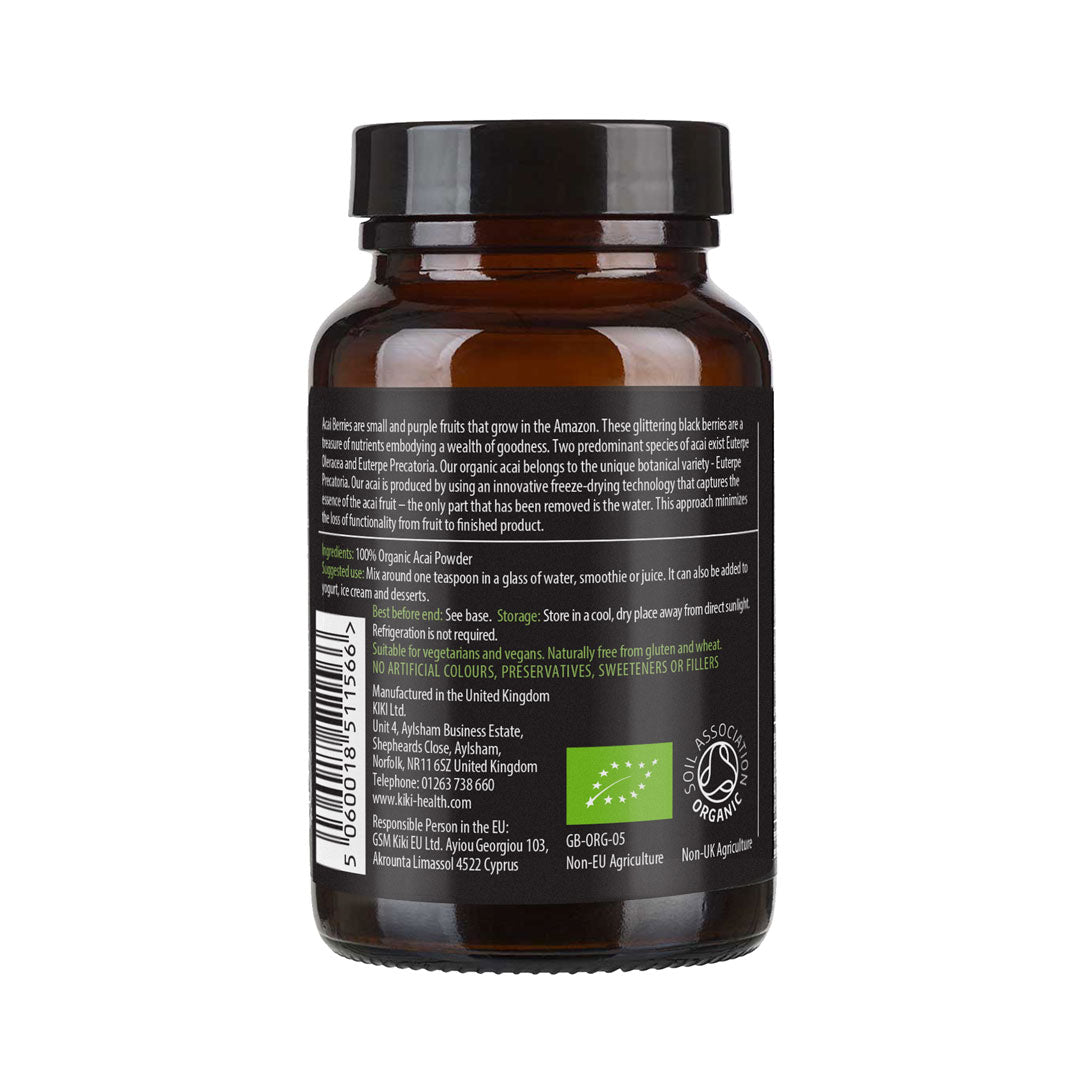 KIKI Health Organic Acai Powder - 100% Pure & Vegan 50g