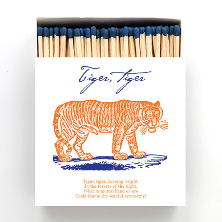 The Archivist Matches Tiger Tiger - 100 Non Toxic Matches