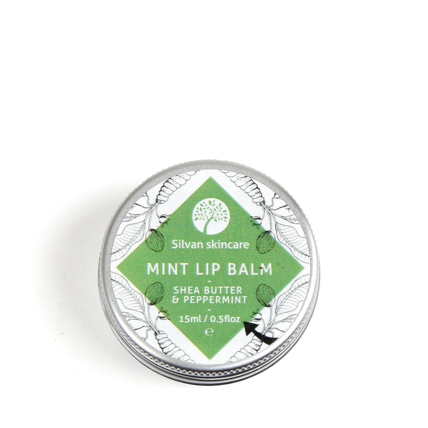 Silvan Skincare Natural, Vegan Mint Lip Balm 15ml