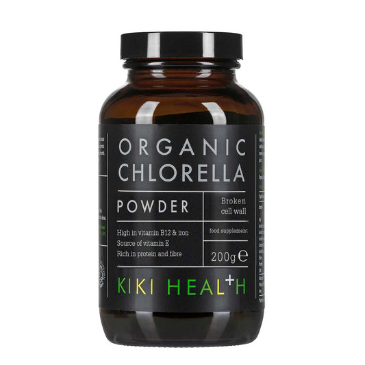 KIKI Health Organic Premium Chlorella Powder - 100% Pure & Vegan 200g