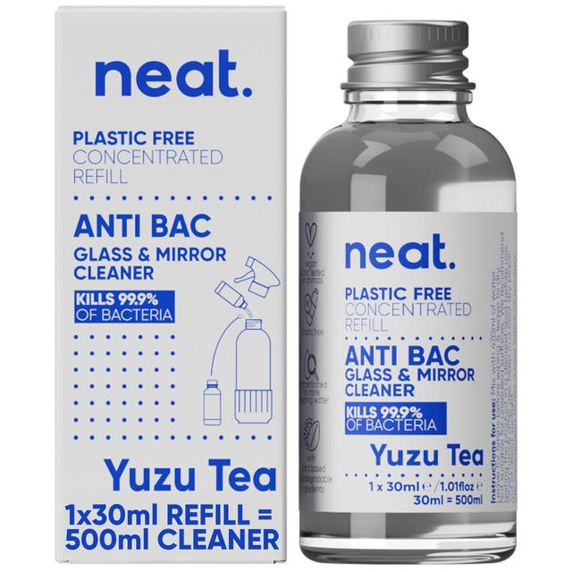 NEAT Anti-Bac Glass & Mirror Starter Pack - Yuzu Tea - Plant Based Cleaning