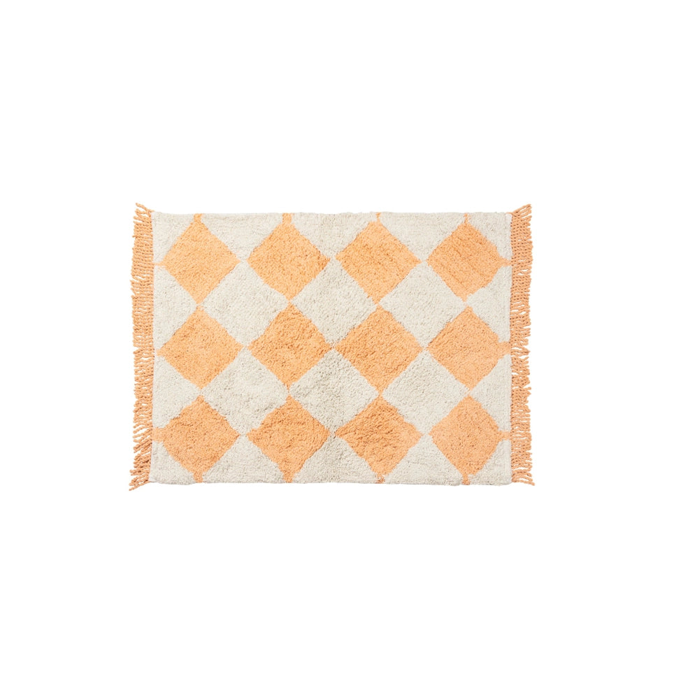 Peachy Parrot Organic Bath Mat - Peaches