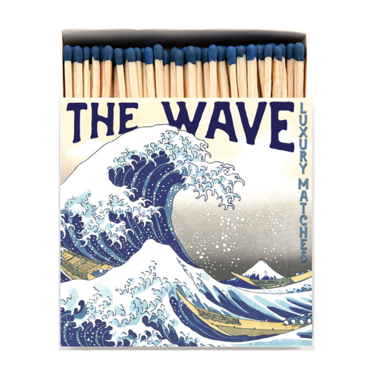 The Archivist Matches Hokusai Wave - 100 Non Toxic Matches