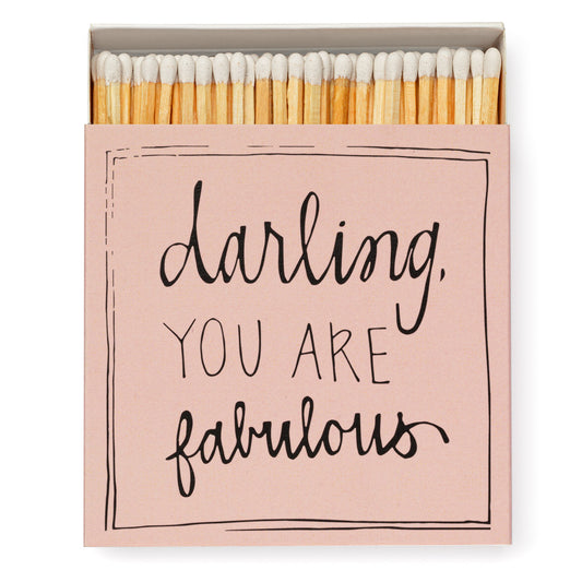 The Archivist Matches Darling, You Are Fabulous - 100 Non Toxic Matches