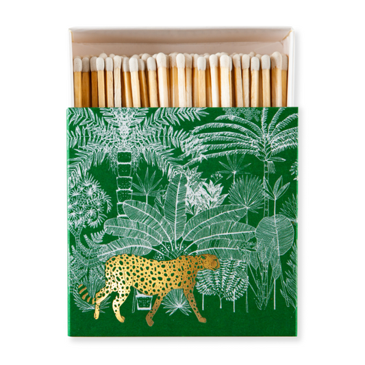 The Archivist Matches Cheetah In Jungle Green - 100 Non Toxic Matches