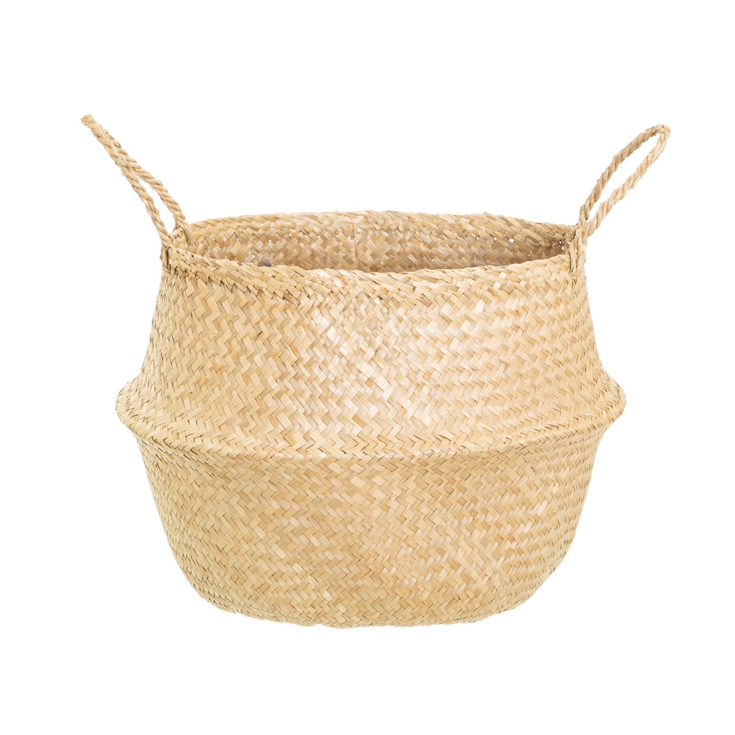 Sass & Belle Natural Seagrass Woodland Fox Storage Basket