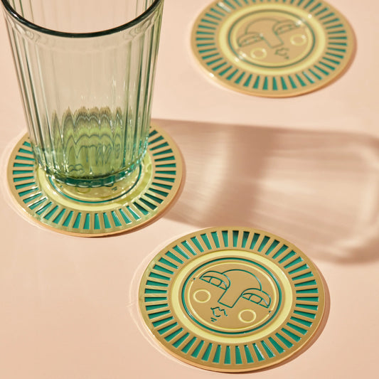 Cai & Jo The Sol Coaster In Teal