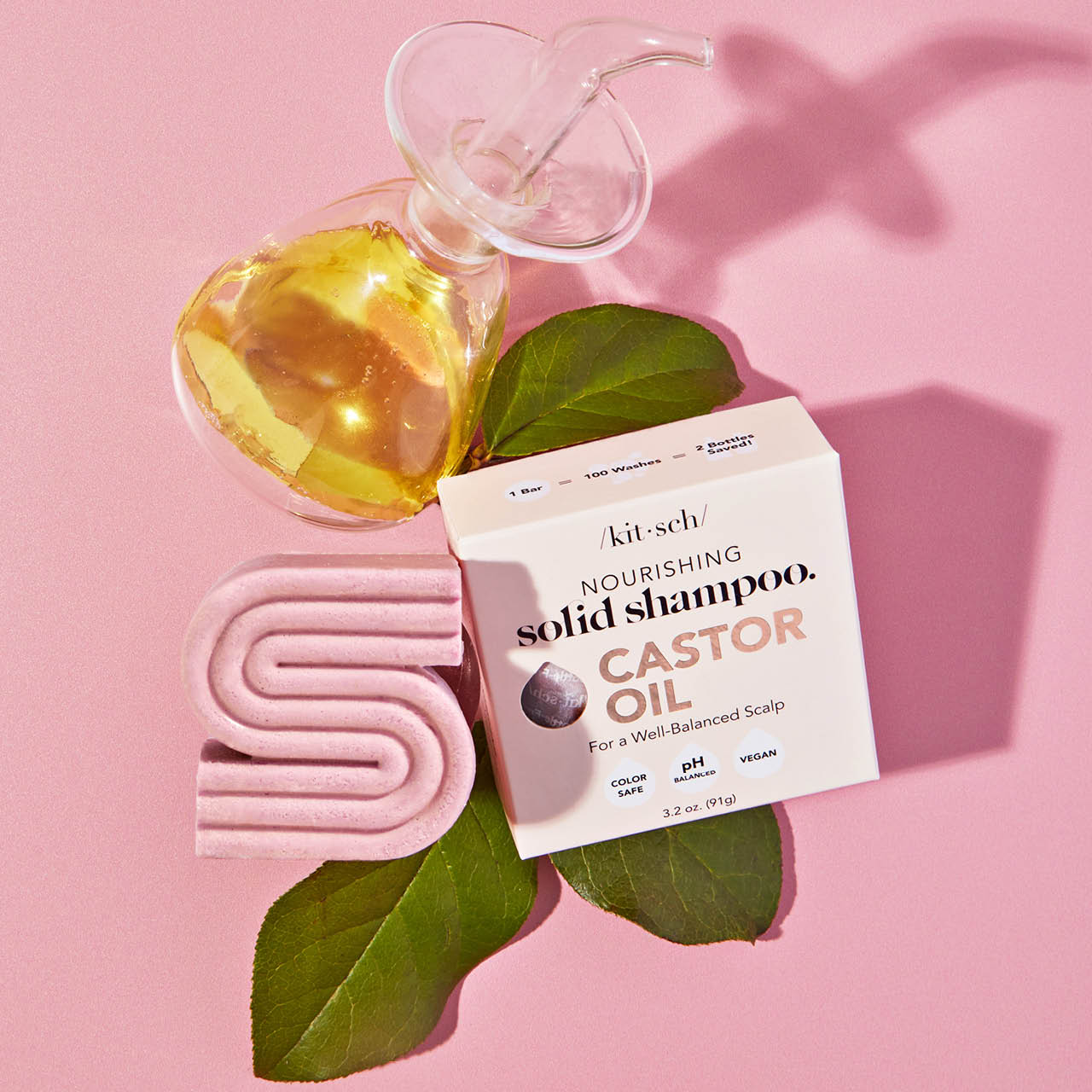 Kitsch Castor Oil Nourishing Shampoo Bar