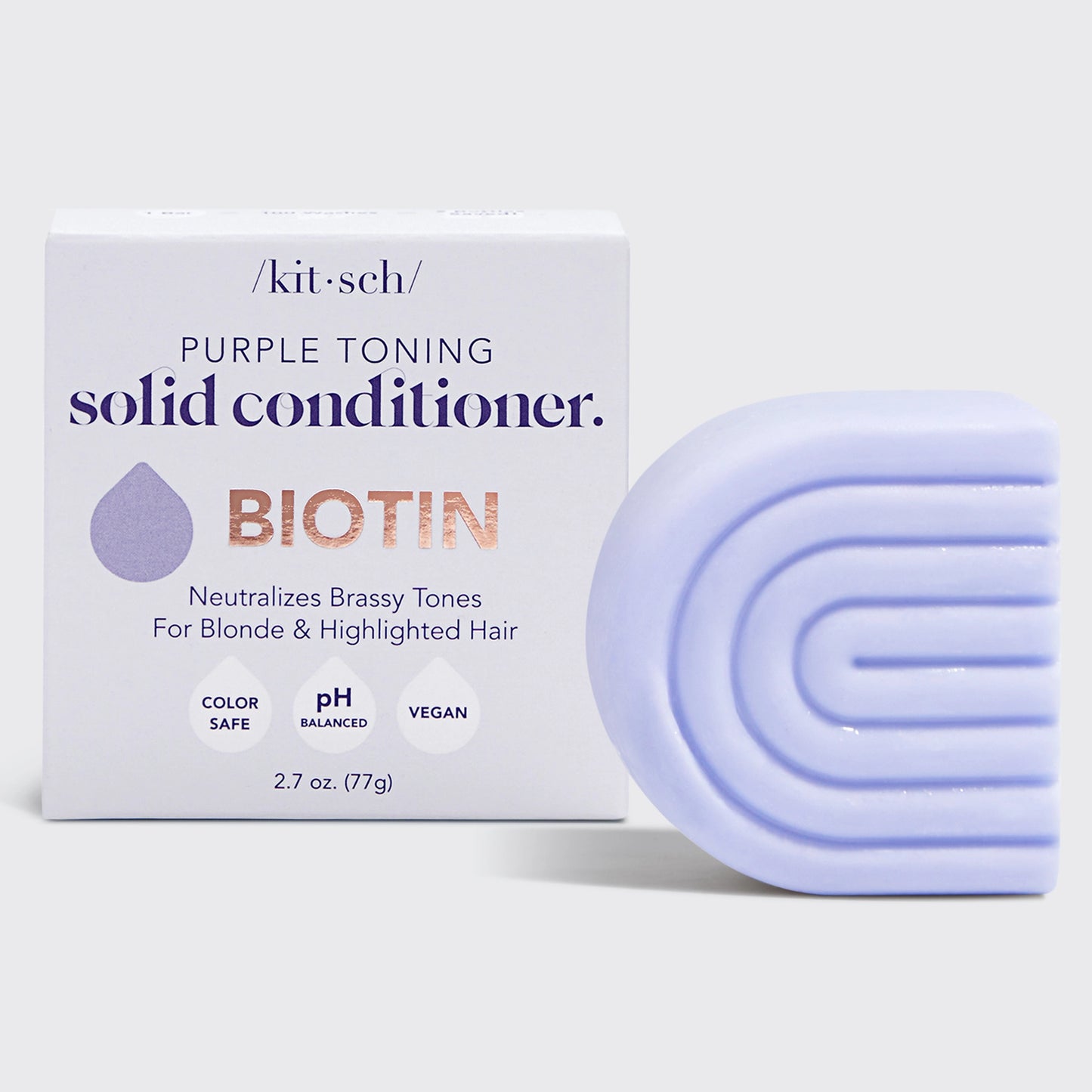 Kitsch Purple Toning Solid Conditioner Bar For Blonde & Highlighted Hair