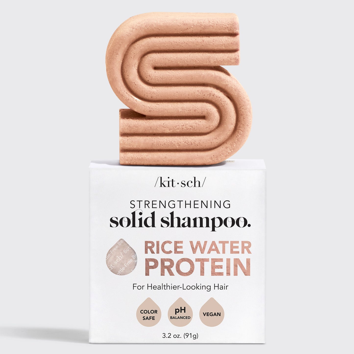 Kitsch Rice Water Protein Shampoo Bar For Hair Growth