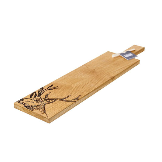 Scottish Made Stag Long Oak Serving Paddles 65cm