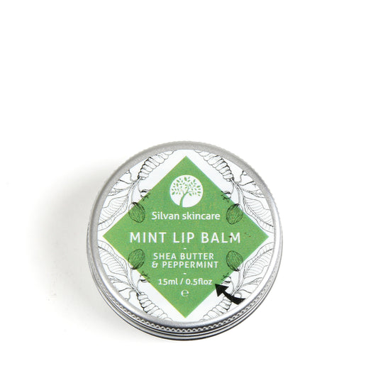Silvan Skincare Natural, Vegan Mint Lip Balm 15ml