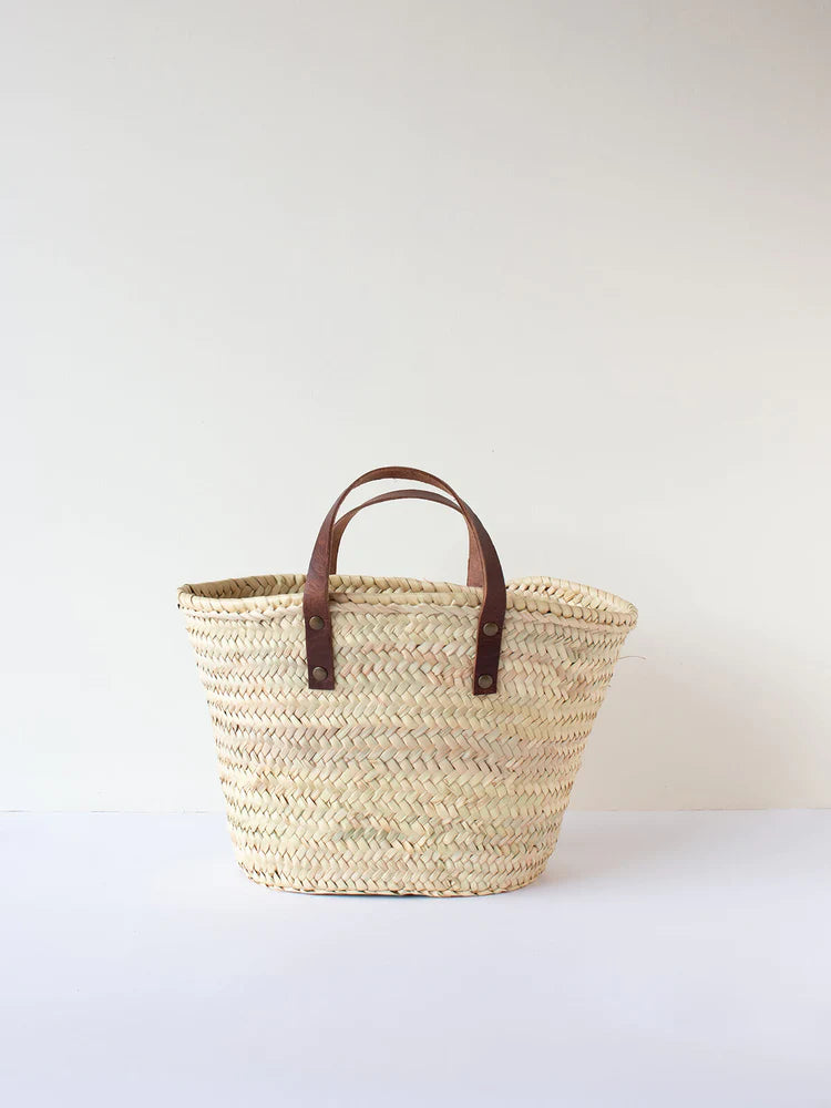 Bohemia Design Mini Valencia Palm Leaf Shopping Basket