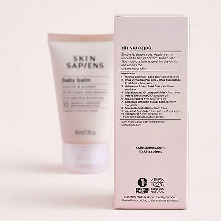 Skin Sapiens Natural Baby Balm 40ml - Dermatologically Tested & Paediatrician Approved