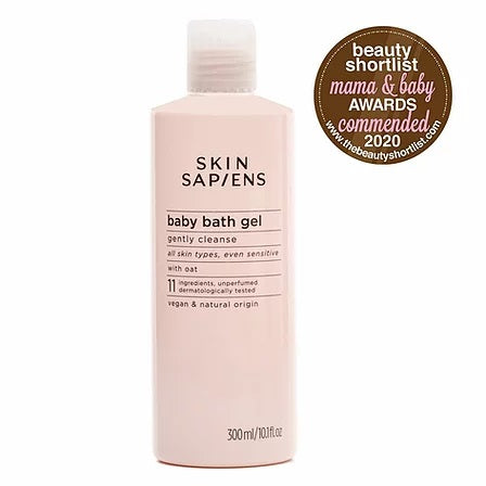 Skin Sapiens Natural Baby Bath Gel 300ml - Vegan & Dermatologically Tested