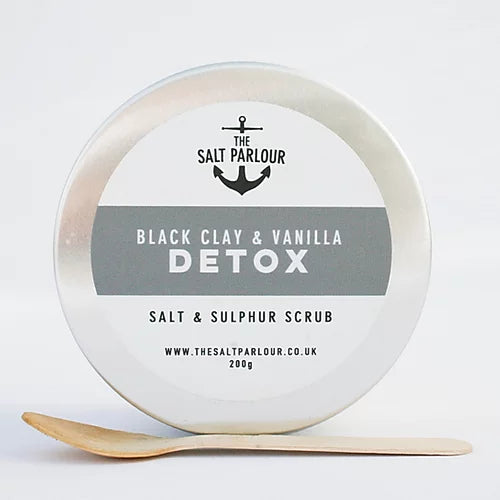 The Salt Parlour DETOX Black Clay & Vanilla Body Scrub - Vegan & Natural 200g