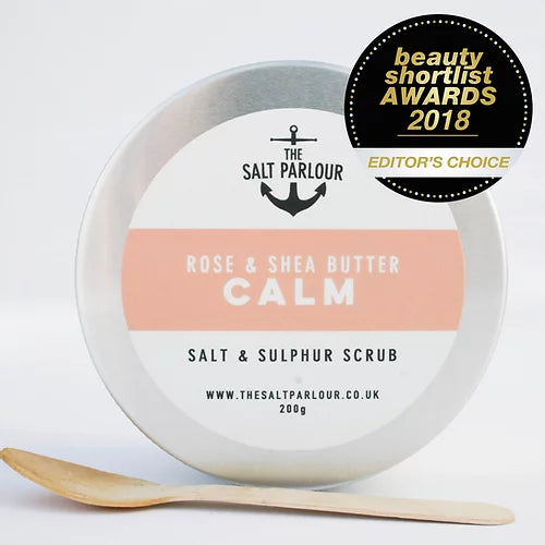 The Salt Parlour CALM Rose & Shea Butter Body Scrub - Vegan & Natural 200g