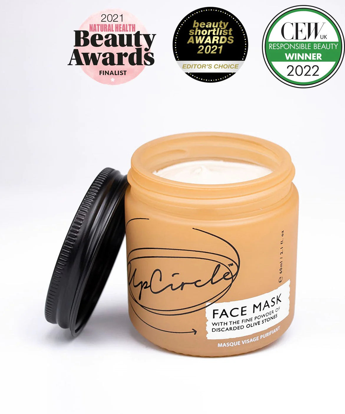 UpCircle Clarifying Face Mask with Kaolin Clay & Olive Powder 60ml