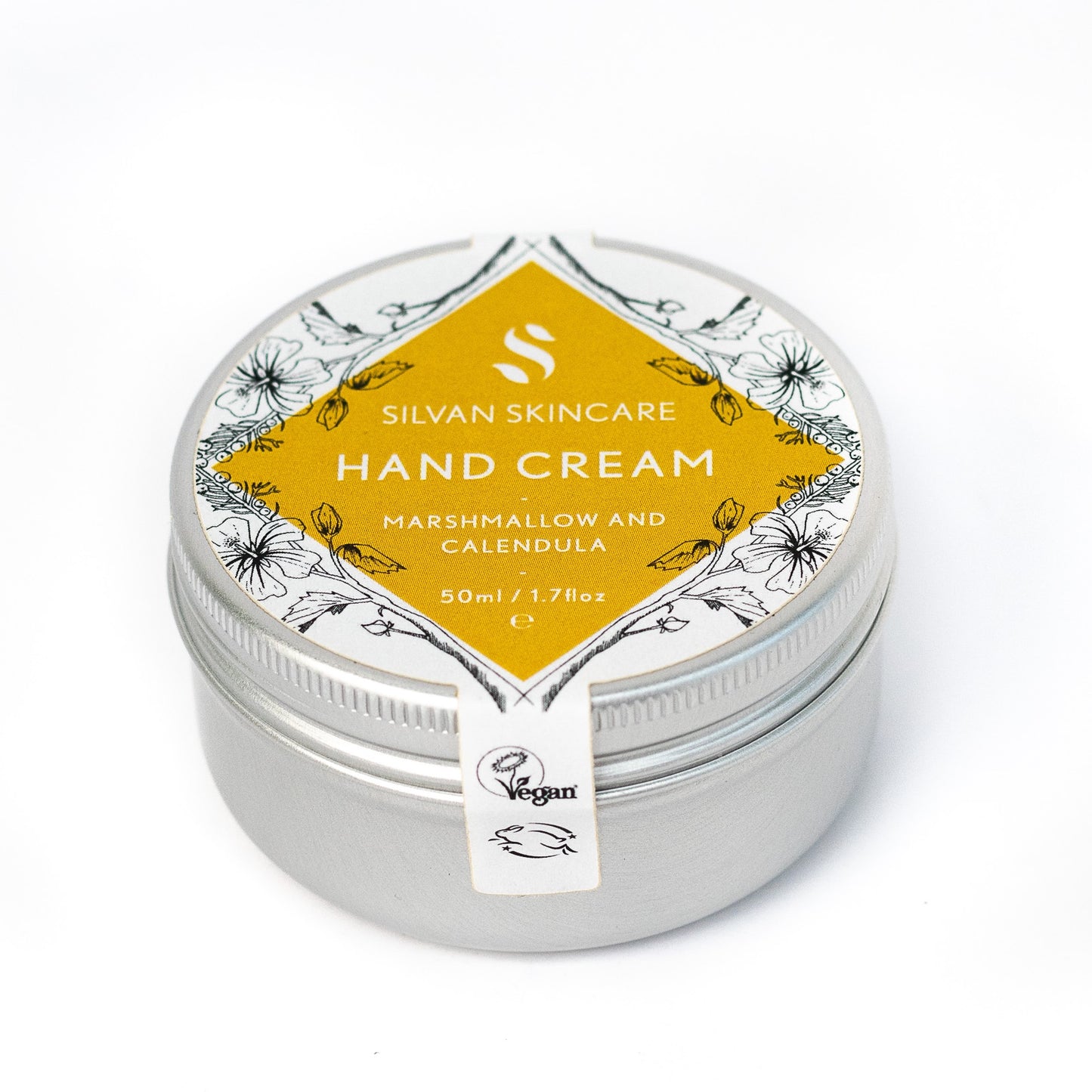 Silvan Skincare Marshmallow & Calendula Natural Hand Cream 50ml Jar