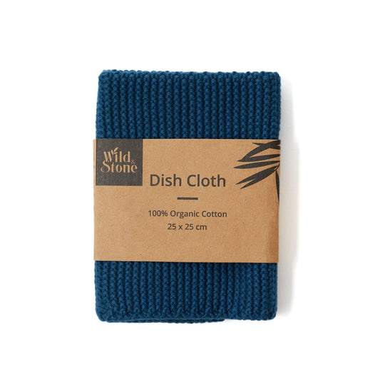 Wild & Stone 100% Organic Cotton Dish Cloth -  Ocean