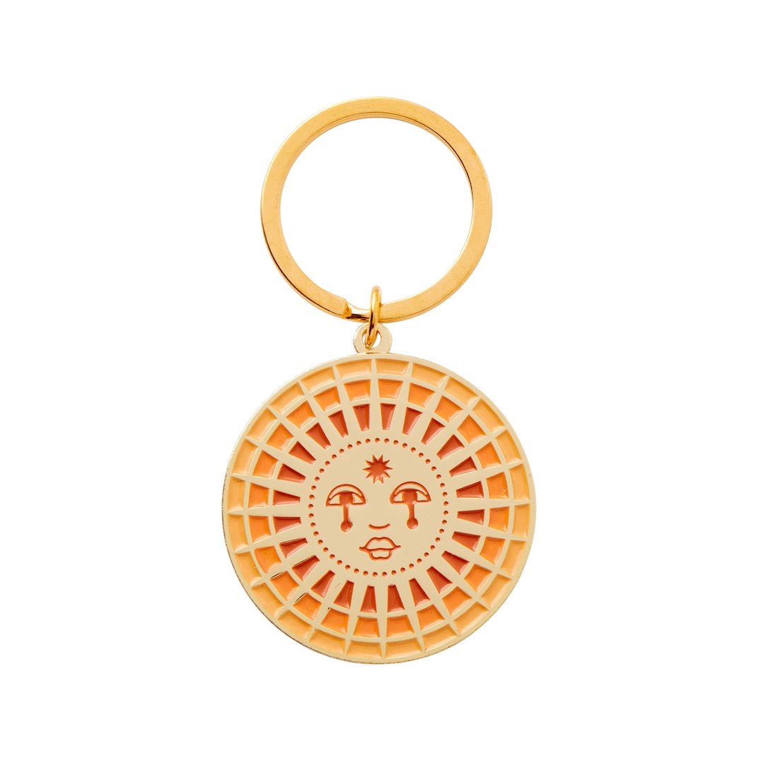 Cai & Jo Sun Enamel Key Ring