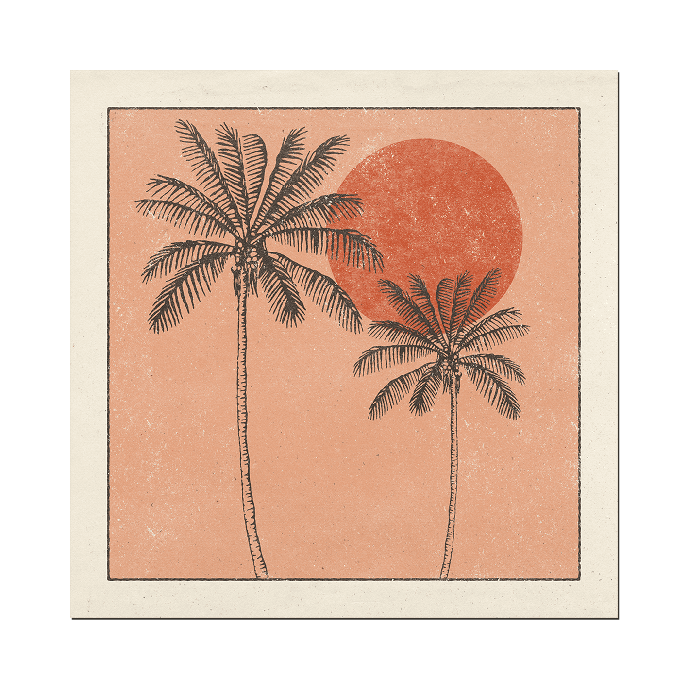 Cai & Jo Golden Palms Print FSC Recycled Paper - 12 x 12