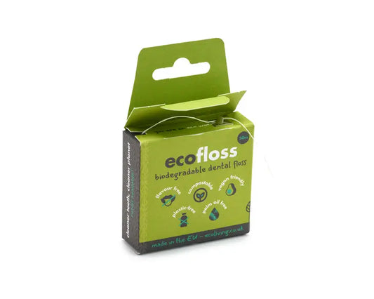 EcoLiving Plant Based Dental Floss With Dispenser - 50m