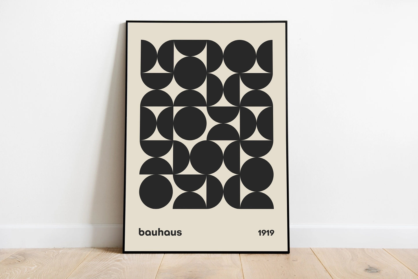 A3 Bauhaus Print - Jaffa Orange