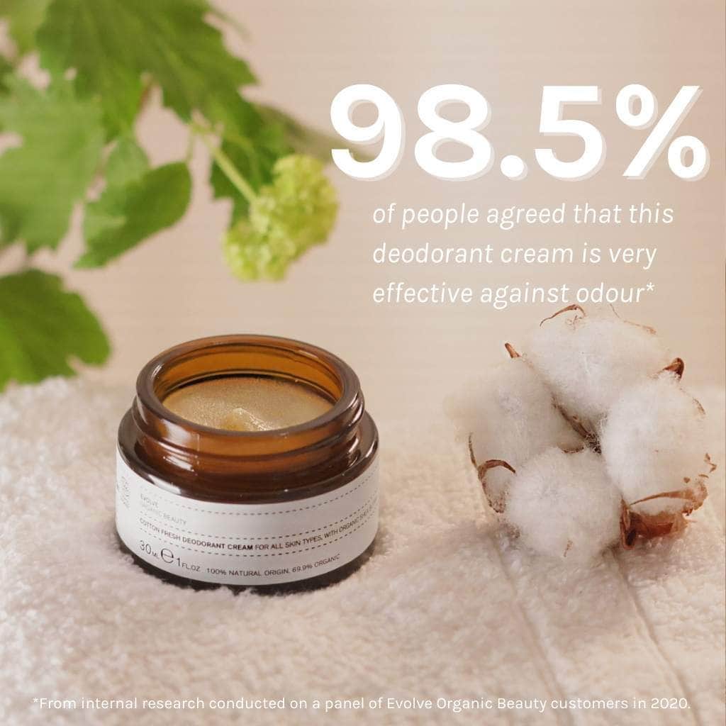 Evolve Organic Beauty Cotton Fresh Natural Deodorant Cream