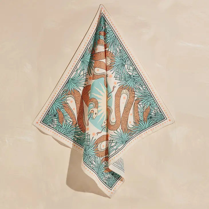 Cai & Jo The Serpent Bandana - Organic Cotton