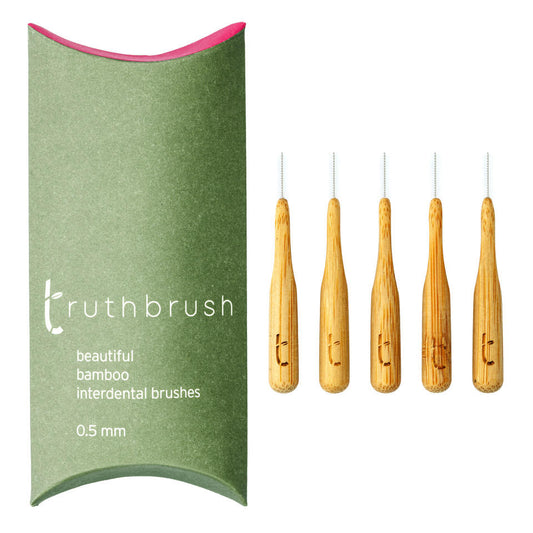 Truthbrush Bamboo Interdental Brushes 0.5mm - 5 Pack