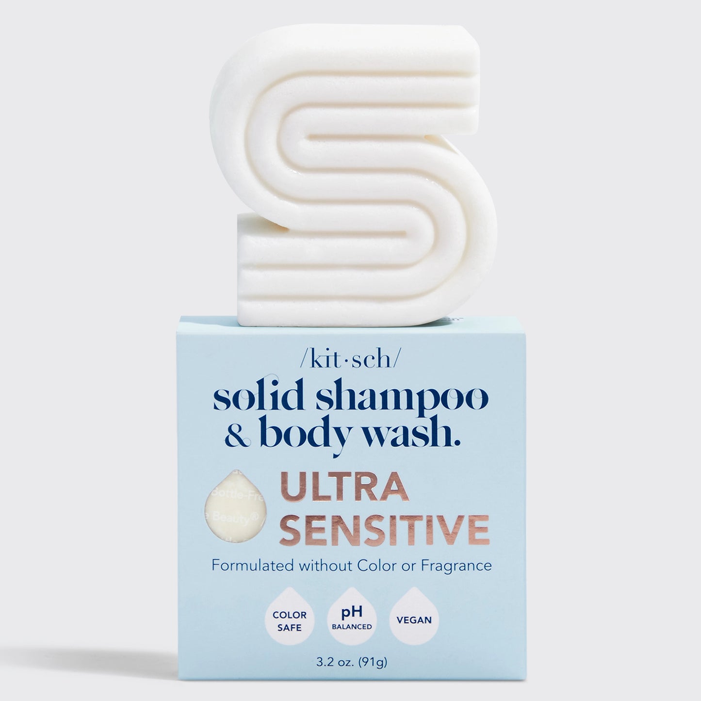 Kitsch Ultra Sensitive Shampoo & Body Wash Bar Fragrance-Free