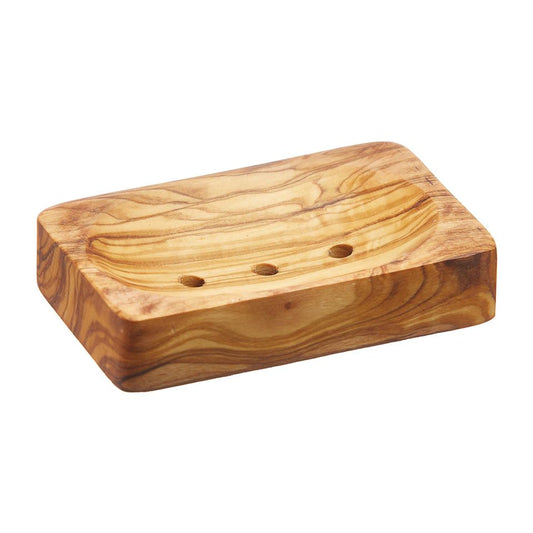 EcoLiving Olive Wood Rectangular Soap Dish